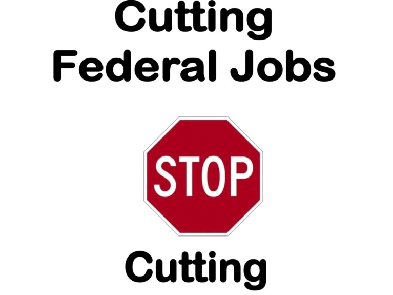 two red stop signs with black text on white background and logo for NARFE