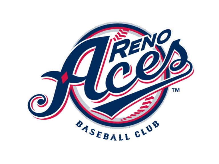 Reno Aces name written over a baseball