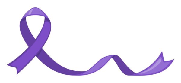 Purple ribbon for Alzheimer's