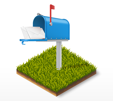 letters in mailbox