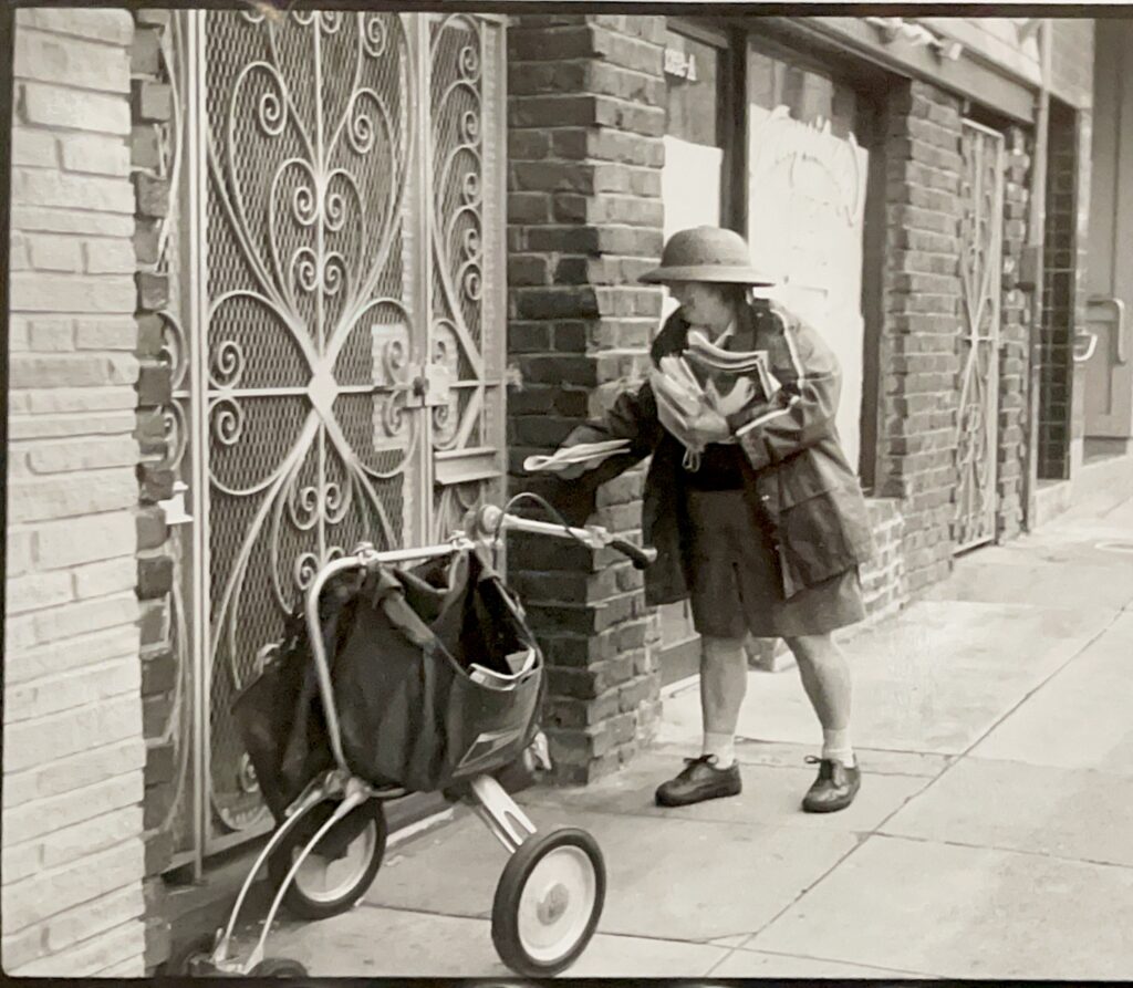 woman delivering mail