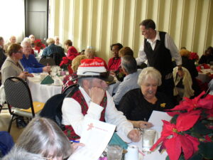 Photo of people at a Christmas party