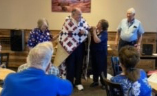 Quilt of Valor recipient Gayle Rees