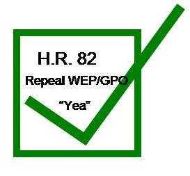 A picture of a check mark showing repeal of H.R.82