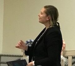 King's Way High School Choirmaster leads the Ensemble in Christmas Carols.