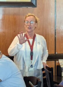 Natalie Massing spoke to our group in June of 2024 about the work of the Second Harvest Food Bank