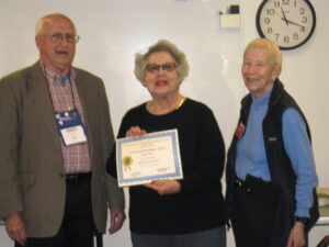 Presentation of 70th Anniversary Certificate to Chapter 228