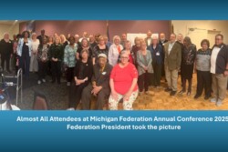 Group view of most Conference attendees - around 37 in picture