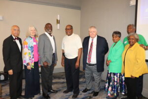 eight narfe chapter 380 retirees standing