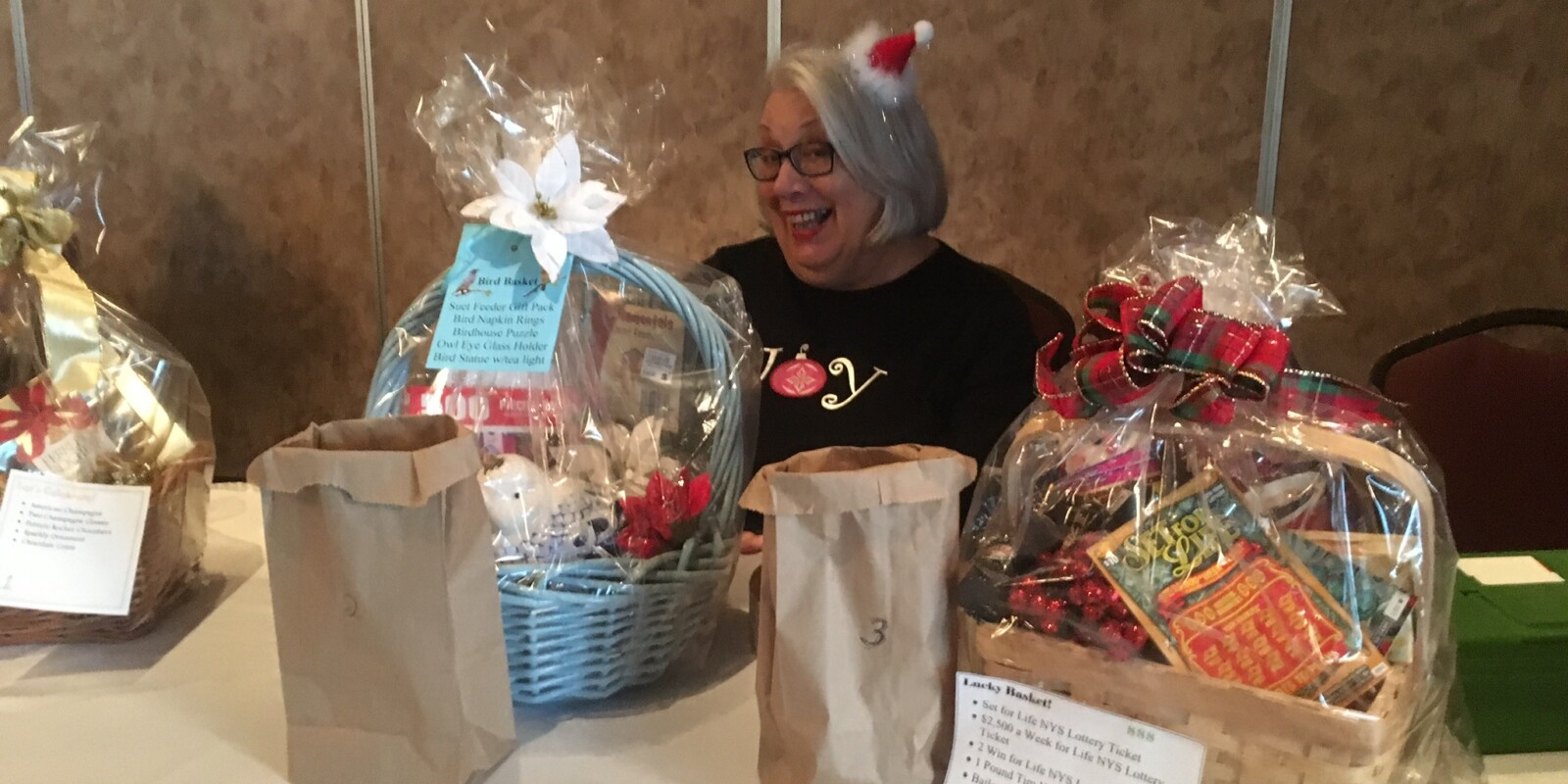 Linda Grabowski at December luncheon