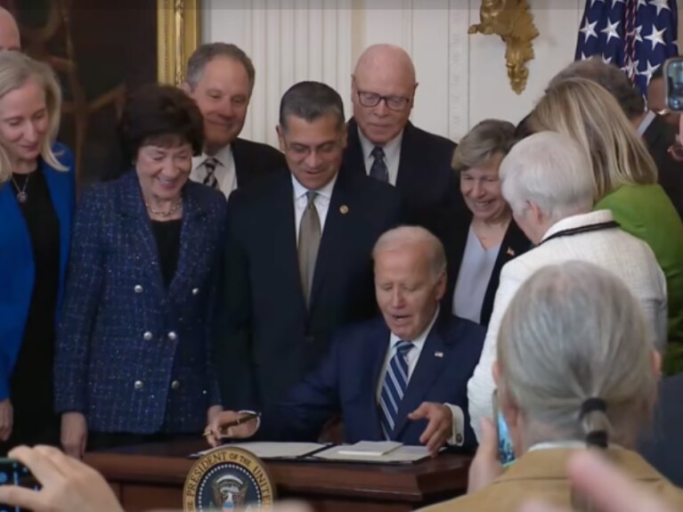 President Biden signing Social Security Fairness Act