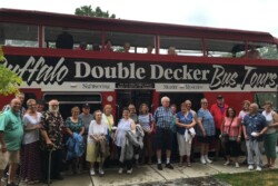 Double decker bus tour photo