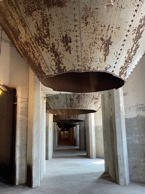 Interior of gran silo