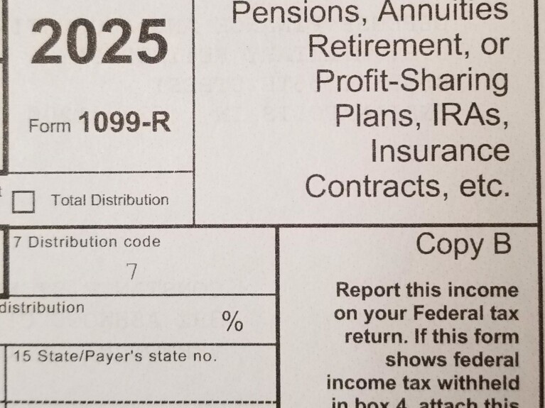 IRS Form 1099-R for Retirees