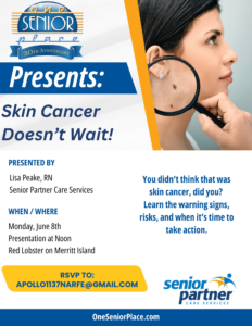 This is the ad for the June event on skin cancer