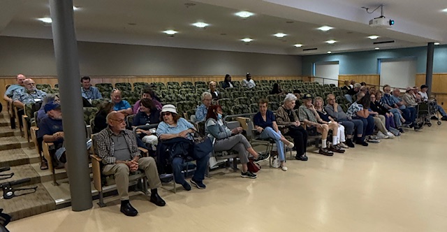 Attendees of chapter 1264 seated in meeting room