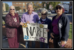 Chapters 1270 and 356 participate in the Manassas Annual Walk To End Alzheimer's