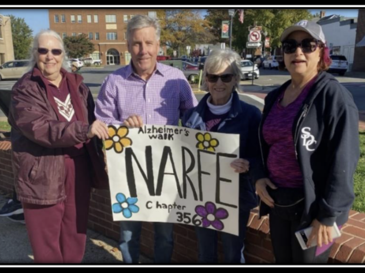 Chapters 1270 and 356 participate in the Manassas Annual Walk To End Alzheimer's