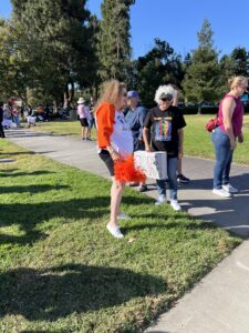 Andrea, Jeannie, and Kathy at Good Trouble Rally