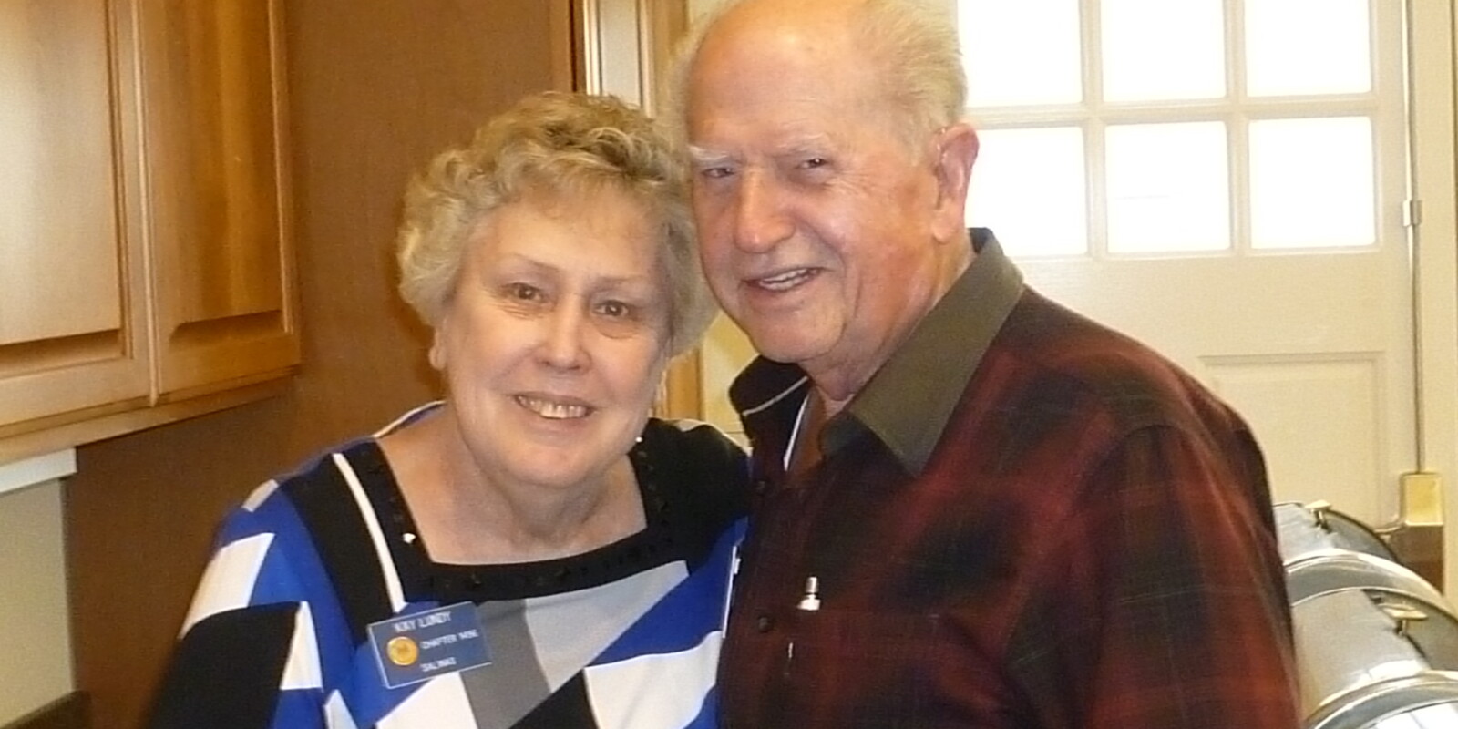 woman and man in a kitchen