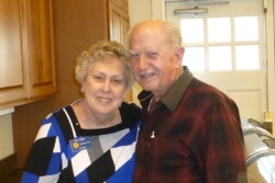 woman and man in a kitchen