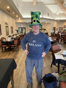 Irishman with large Leprechaun hat