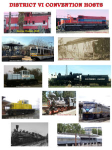 A poster showing 11 different train cars