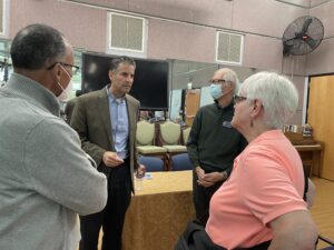 US Rep. Sarbanes speaking with NARFE members.