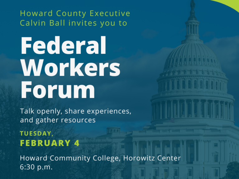 Howard County Federal Workers Forum Tuesday, February 4, 2025 at 6:30 PM Howard County Community College, Horowitz Center