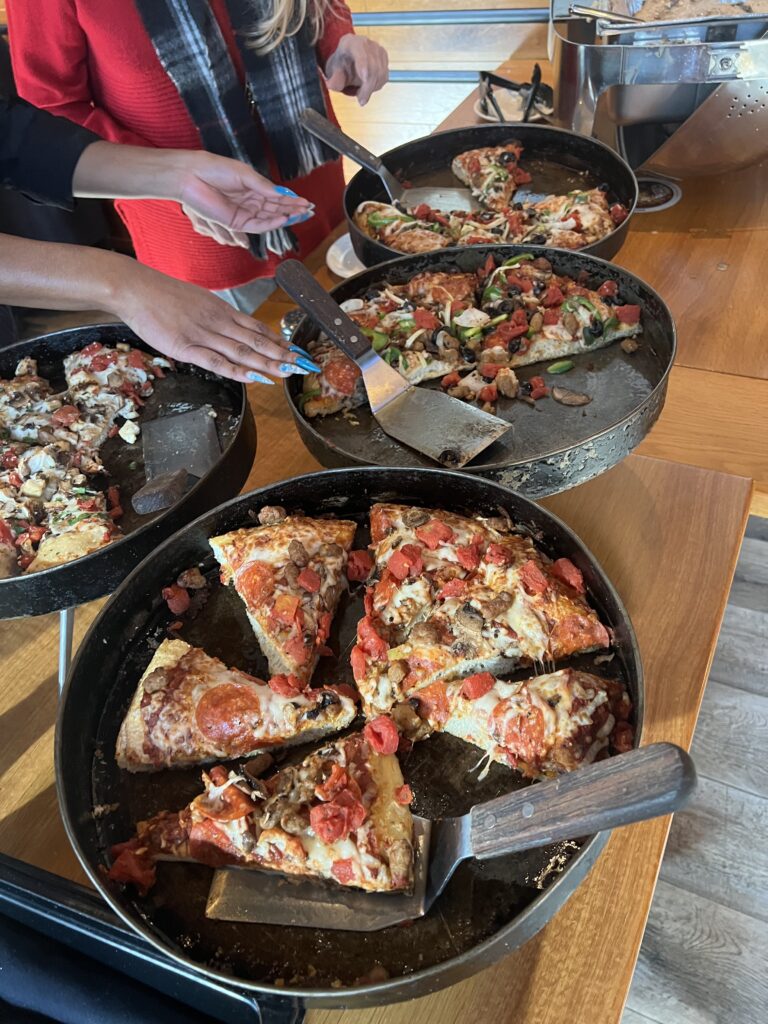 Food Service at the Chapter Holiday Luncheon, December 2023