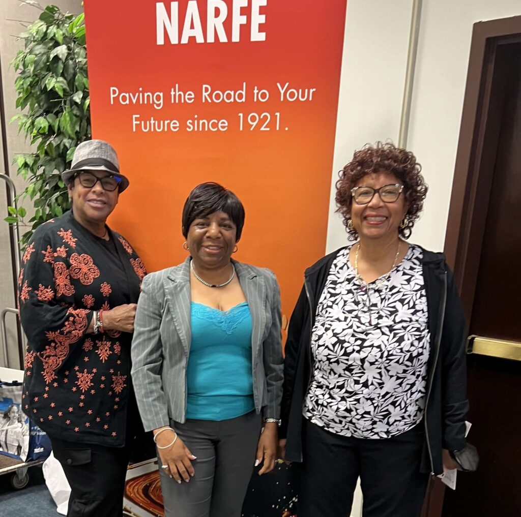 Chapter member Denise Hill, Chapter President Angela Hyman and member Jacqueline Wilson