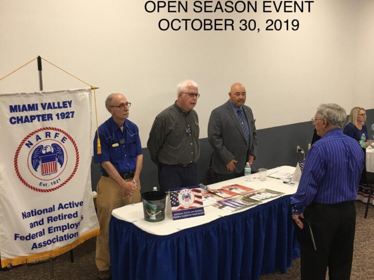 NARFE recruiters Chapter 1927's Vice President Mike Madges and Al Griggs -- 2019