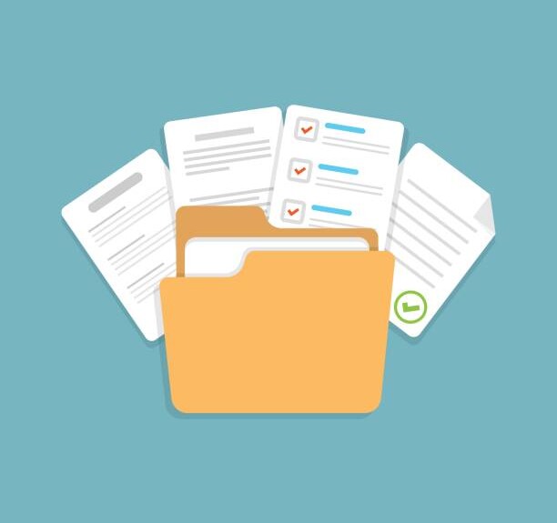 Image of documents for web page
