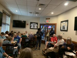 GEHA Health Insurance representatives give updates to Chapter members.