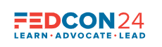 FEDCON24 logo with LEARN ADVOCATE LEAD motto