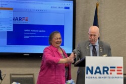 Picture of LA President and NARFE President