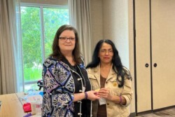 Picture of Raffle Winner at Conference