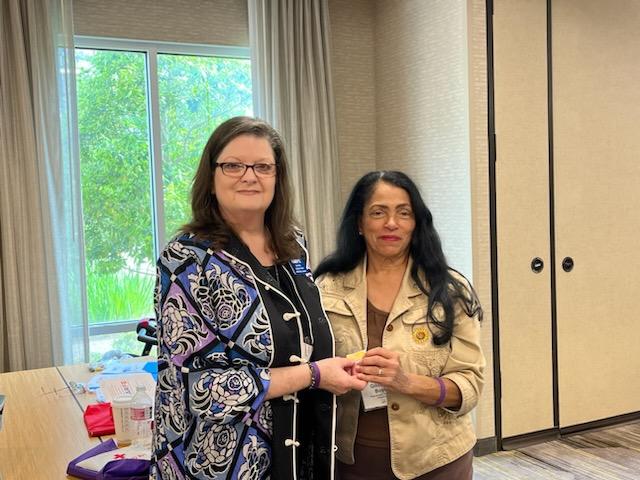 Picture of Raffle Winner at Conference