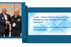 Robert Helfrich Region IV Vice President and Edward Konys