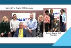 Two groups of NARFE Chapter members. One of Chapter 0289 the other Chapter 0089