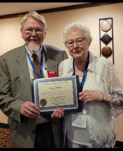 Presentation of award to long-serving member Carolyn Billing