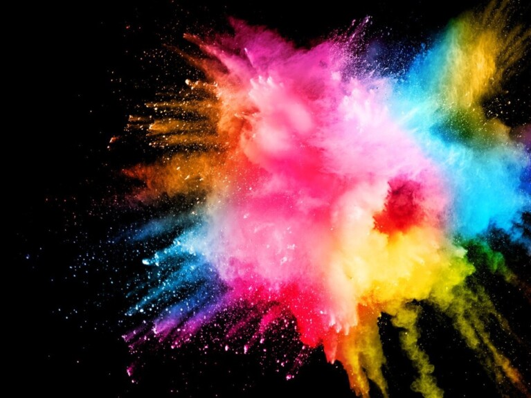 Picture of a multi-colored splash