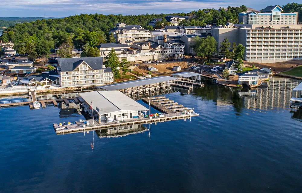 Aerial view of Margaritaville Resort in Osage Beach MO