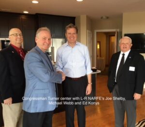 Joe Shelby, Michael Webb, Congressman Mike Turner and Ed Konys at Cong Turner;s condo
