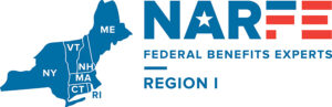 logo with NARFE FEDERAL BENEFITS EXPERTS - REGION 1