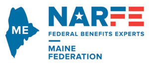 logo with NARFE FEDERAL BENEFITS EXPERTS MAINE FEDERATION