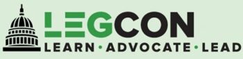 Picture of Capitol Building and word advocating LegCon