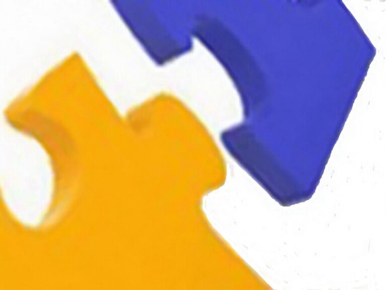 Graphic of two puzzle pieces being placed together to represent meagering of two Federations.