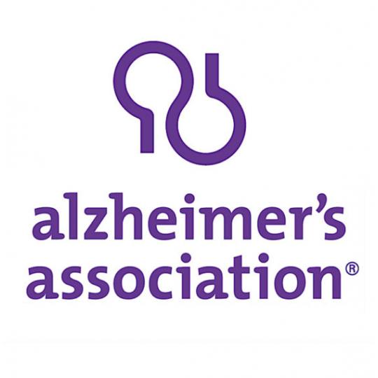 Alzheimer's logo design and words Alzheimer's Association
