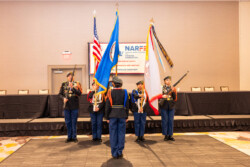 Color Guard composed of students from the Harrisonburg School System